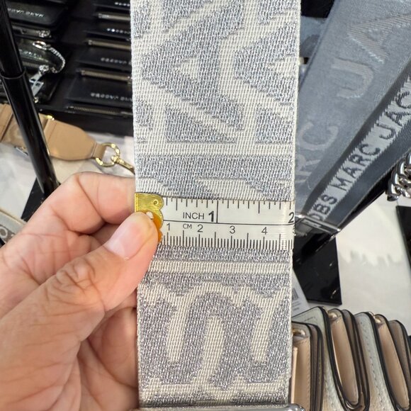 Marc Jacobs The Outline Logo Webbing Strap(Bag Belt) 2 inch $125 2P3SST002S02